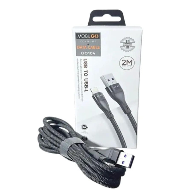 9eight5 Accessories Mobigo 2m USB-A to Lightning cable GO104 Mobigo 2m USB-A to Lightning cable GO104