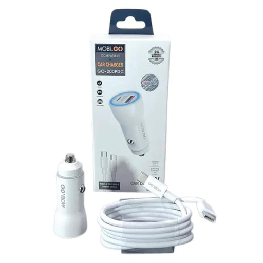 Mobigo 38W USB A+C car charger with Type-C to C combo GO200PDC – view 2