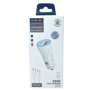 9eight5 Accessories Mobigo 38W USB A+C car charger with Type-C to C combo GO200PDC Mobigo 38W USB A+C car charger with Type-C to C combo GO200PDC