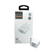 Mobigo Dual USB Power Adapter Wall Plug (NZ / AUS) by 9eight5