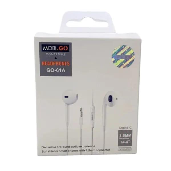 Mobigo GO-61A Earphones (extra bass) (3.5mm Jack) by 9eight5
