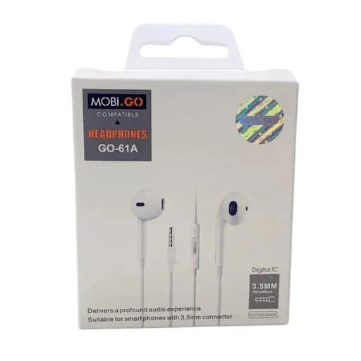 Mobigo GO-61A Earphones (extra bass) (3.5mm Jack) by 9eight5