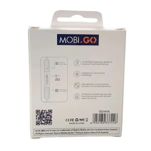 Mobigo GO-61A Earphones (extra bass) (3.5mm Jack) by 9eight5
