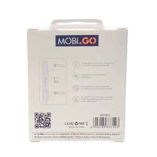 Mobigo GO-61L Earphones (extra bass) (Lightning Jack by 9eight5