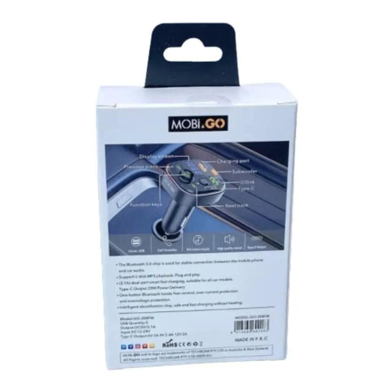 9eight5 Electronics Accessories Mobigo PD 20W FM MP3 Car Charger Mobigo PD 20W FM MP3 Car Charger