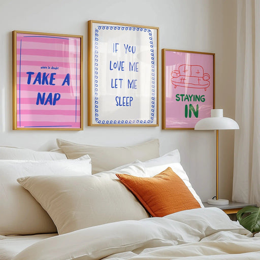If You Love Me Let Me Sleep by Blank Wall Print Shop
