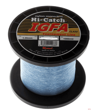 Momoi 8kg 10kg 15kg 24kg 37kg 60kg x 1000m Hi-Catch IGFA Nylon Fishing Line in Light Blue