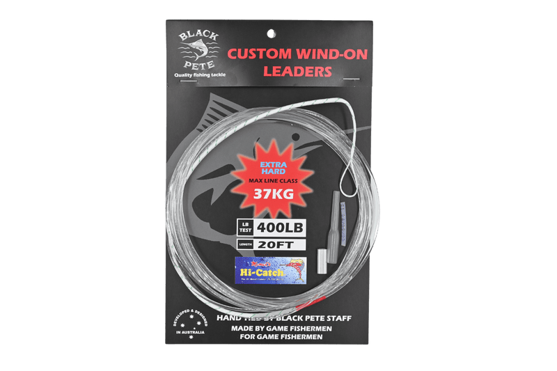 Momoi Wind On Leader Monofilament 20 Footby Black Pete - Custom Wind-On Leaders for Offshore Fishing.
