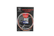 Momoi Wind On Leader Monofilament 20 Footby Black Pete in packaging with specifications and brand logo.