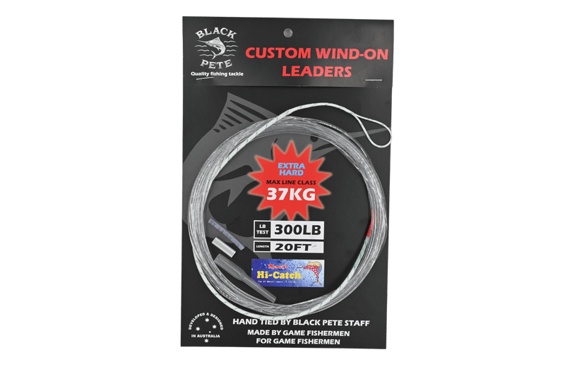 Momoi Wind On Leader Monofilament 20 Footby Black Pete - Custom Wind-On Leaders for offshore fishing.