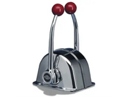 Morse Twin Engine Mt-3 Engine Control with dual-function levers and chrome finish.