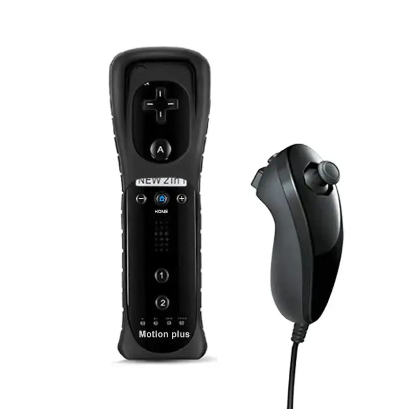 Motion Plus Remote & Nunchuk – Replacement with Silicone Case for Wii/Wii U by Habicare
