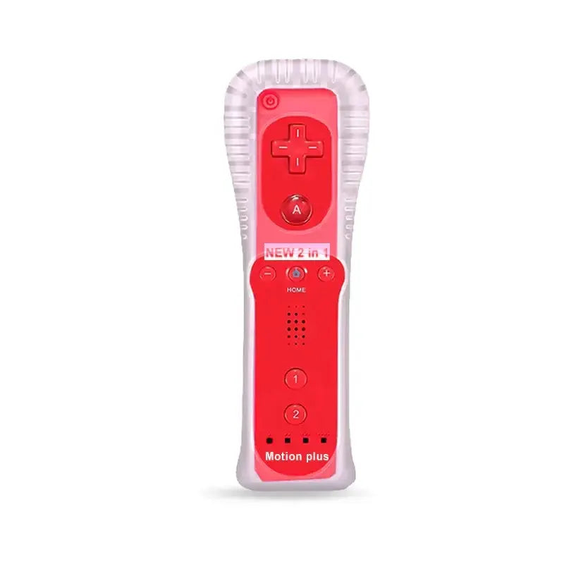 Motion Plus Remote & Nunchuk – Replacement with Silicone Case for Wii/Wii U by Habicare
