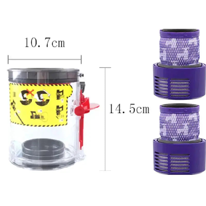 Motorhead Assembly & Dust Cup Replacement Parts Dyson V10 by Habicare