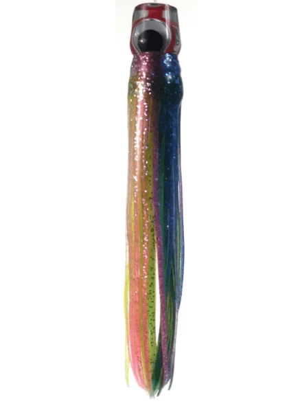 Mrs Palmer Daughter Fruit Salad fishing lure with vibrant colors and realistic design for attracting Marlin and Tuna.