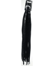 Mrs Palmer Daughter Original Black Red Silver in black with glitter, mimics baitfish to attract Marlin and Tuna.
