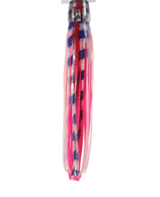 Mrs Palmer Daughter Pink fishing lure with double skirt and realistic baitfish design, ideal for attracting marlin and tuna.