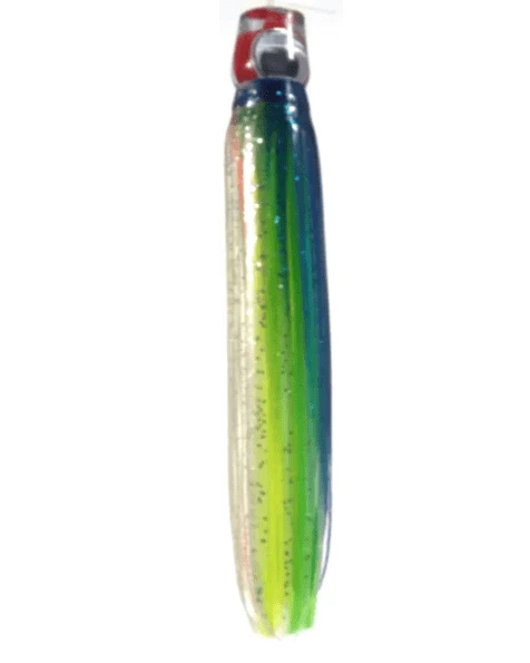 Mrs Palmer Daughter Bfs big bait fish lure with large 3D eyes and double skirt design, perfect for attracting Marlin and Tuna.