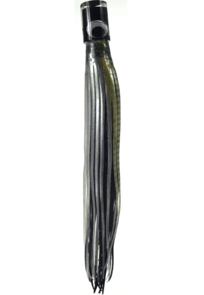 Mrs Palmer Original fishing lure designed to mimic big bait fish with realistic action and double-skirted glow bead.