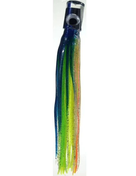 Mrs Palmer Original Evil fishing lure designed to mimic big bait fish with 3D eyes and glow bead.