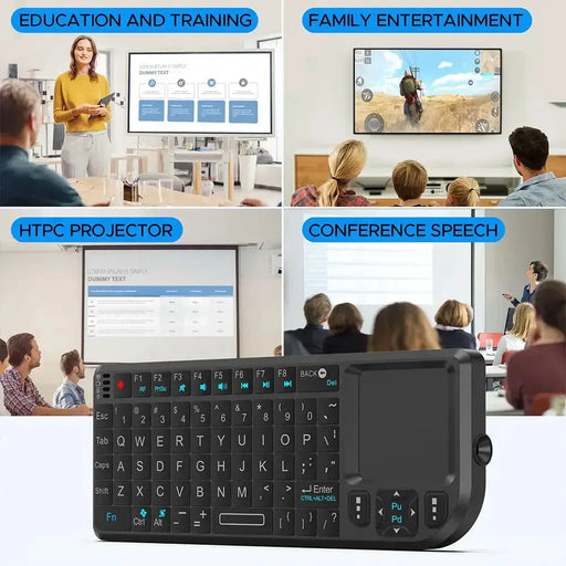 Habicare Mini Wireless Keyboard with Backlit Touchpad & Air Mouse Mini Wireless Keyboard with Backlit Touchpad & Air Mouse