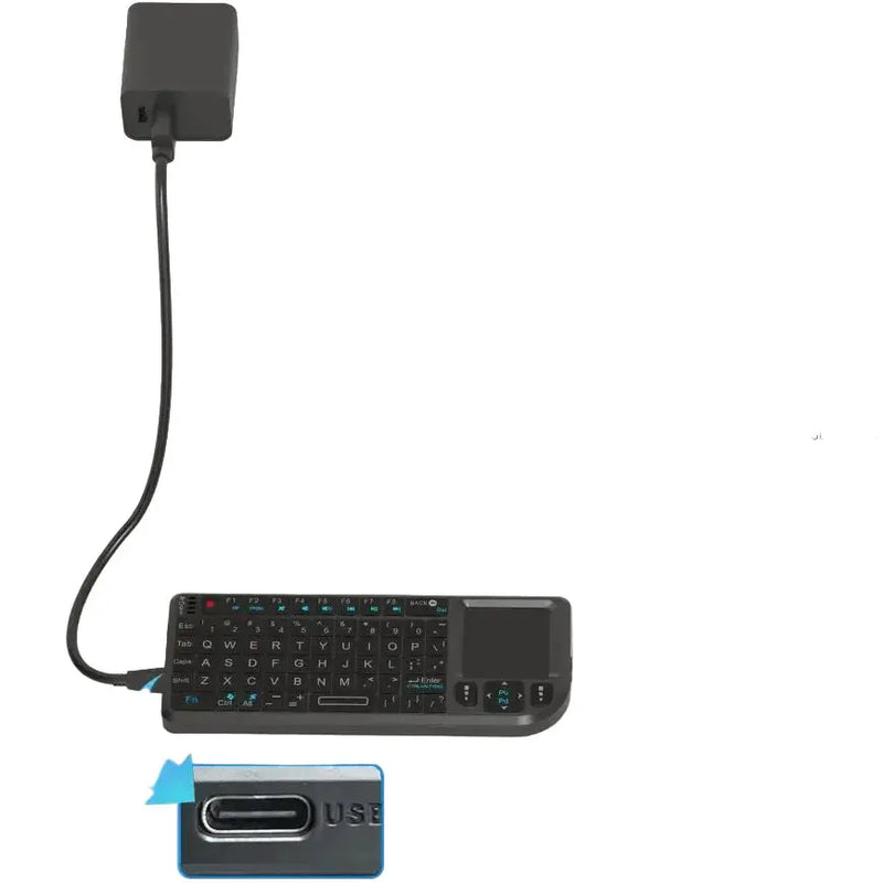 Mini Wireless Keyboard with Backlit Touchpad & Air Mouse by Habicare
