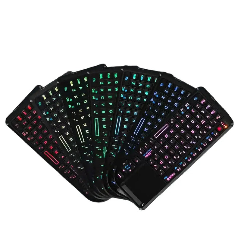 Mini Wireless Keyboard with Backlit Touchpad & Air Mouse by Habicare