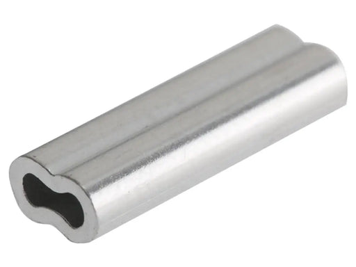 2.8mm x 50 pcs Alum Double Sleeve Crimp, aluminum crimping component for secure connections.
