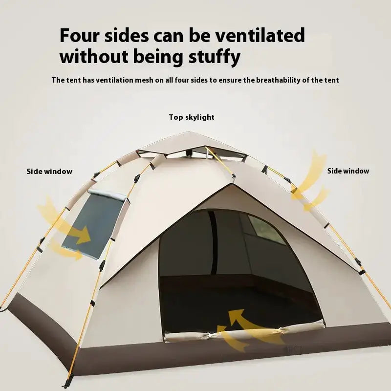 Portable Beach Tent - UV Protection Sun Shelter for 2-4 People | Quick Setup Foldable Camping Tent by Mead's Supply & Equipment Outfitters limited