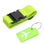 Multi-Colour Luggage Strap Set with Tag (8 colours available) by Habicare