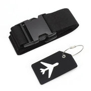 Multi-Colour Luggage Strap Set with Tag (8 colours available) by Habicare