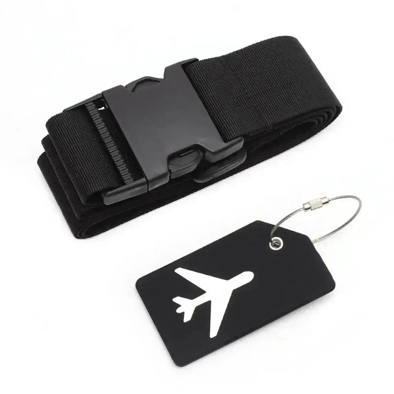 Multi-Colour Luggage Strap Set with Tag (8 colours available) by Habicare