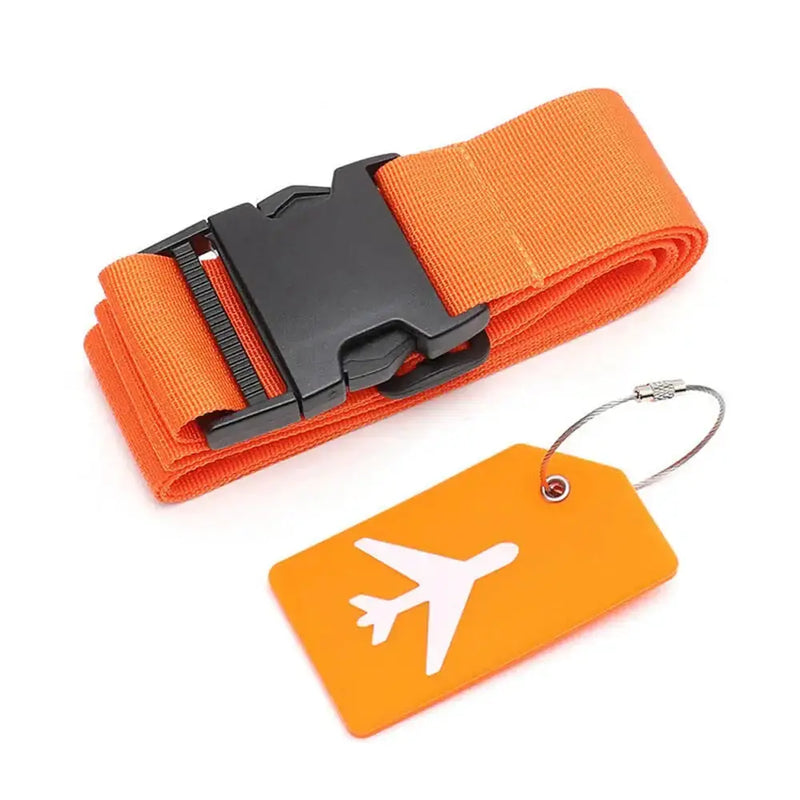 Multi-Colour Luggage Strap Set with Tag (8 colours available) by Habicare