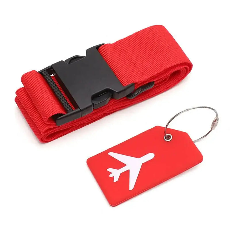 Multi-Colour Luggage Strap Set with Tag (8 colours available) by Habicare