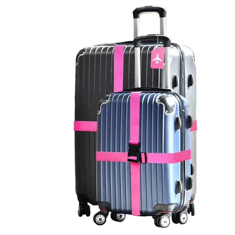 Multi-Colour Luggage Strap Set with Tag (8 colours available) by Habicare