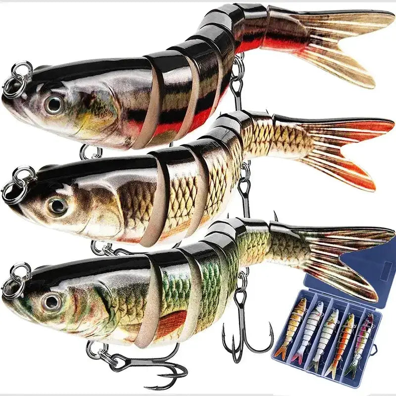 Multi-Jointed Bionic Fishing Lure 10cm/12.4g – 1/3/5pcs by Habicare