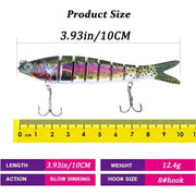 Multi-Jointed Bionic Fishing Lure 10cm/12.4g – 1/3/5pcs by Habicare