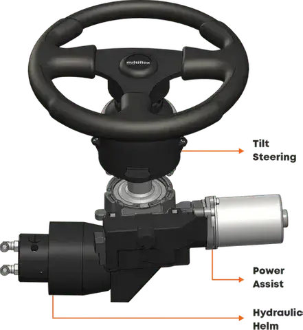 Multiflex Water Pumps Steerlyte Basic Power Steering 33cc Helm Pump Only