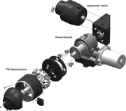 Multiflex Water Pumps Steerlyte Basic Power Steering 33cc Helm Pump Only