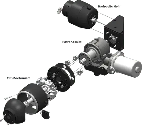 Multiflex Water Pumps Steerlyte Basic Power Steering 33cc Helm Pump Only