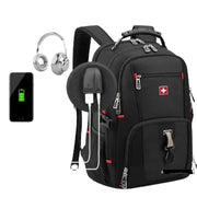 Multifunction USB Laptop Backpack – Waterproof Travel Bag by Habicare
