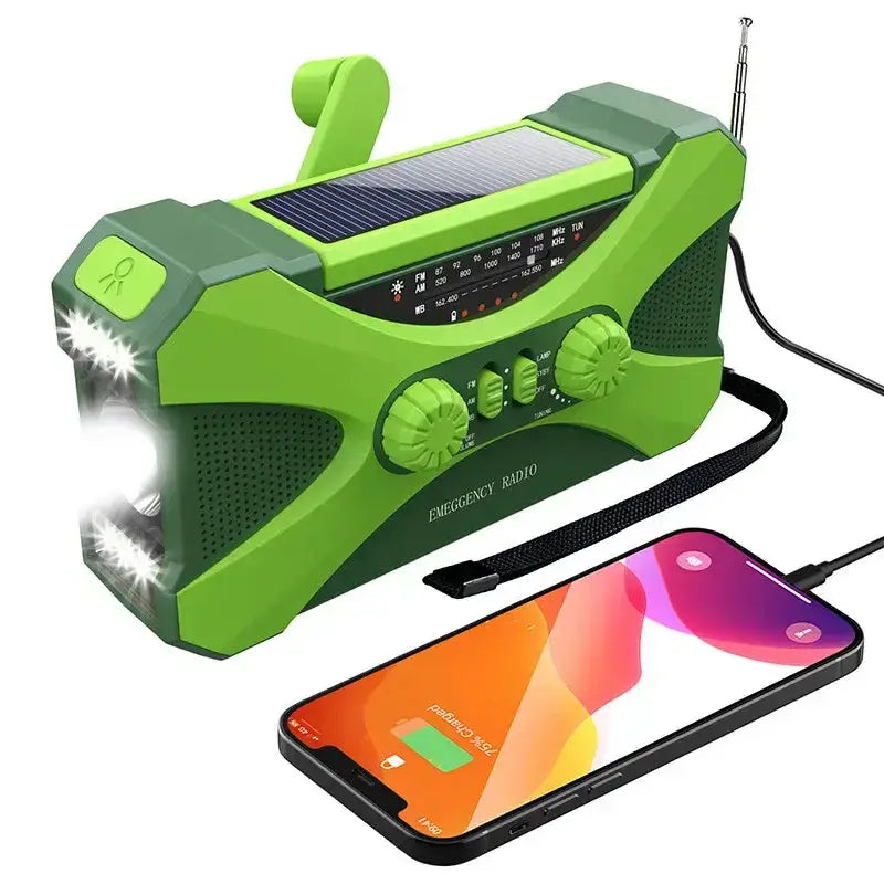 Multifunctional 10000mAh Solar Crank Radio (2 colours available) by Habicare