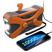 Multifunctional 10000mAh Solar Crank Radio (2 colours available) by Habicare