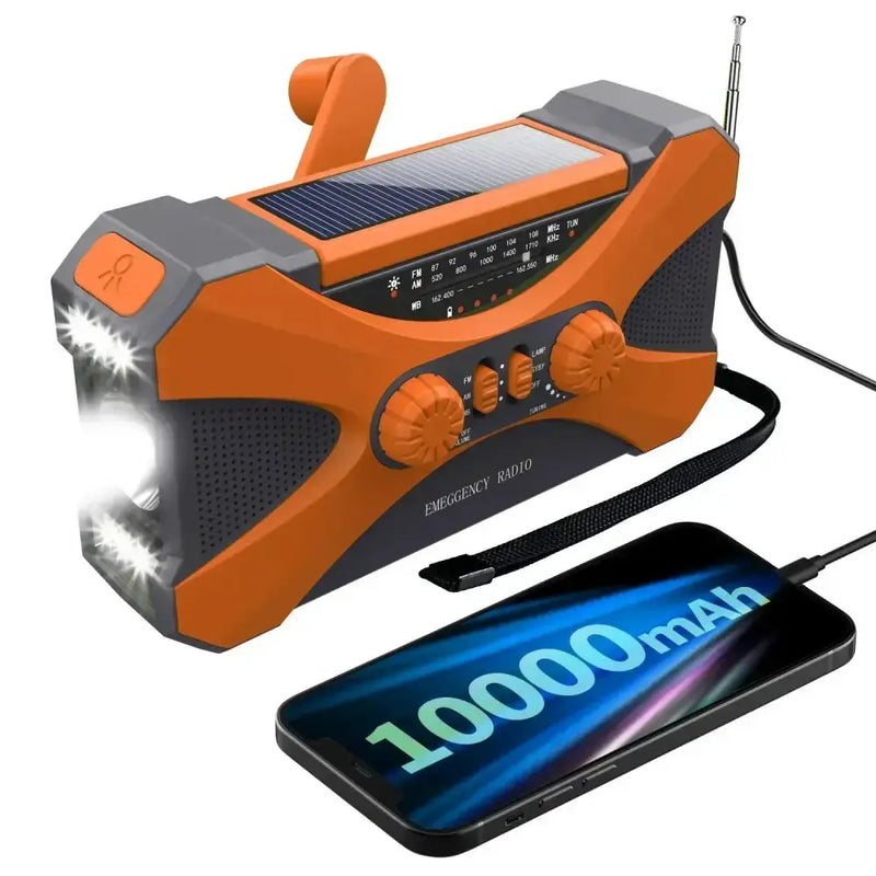 Multifunctional 10000mAh Solar Crank Radio (2 colours available) by Habicare
