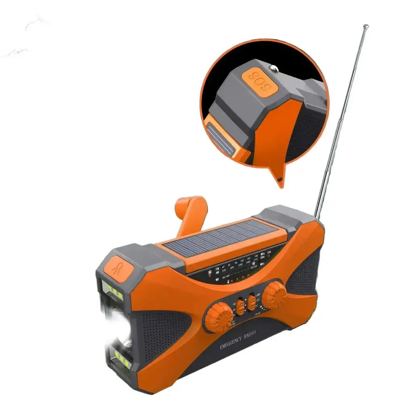Multifunctional 10000mAh Solar Crank Radio (2 colours available) by Habicare