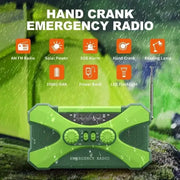 Multifunctional 10000mAh Solar Crank Radio (2 colours available) by Habicare