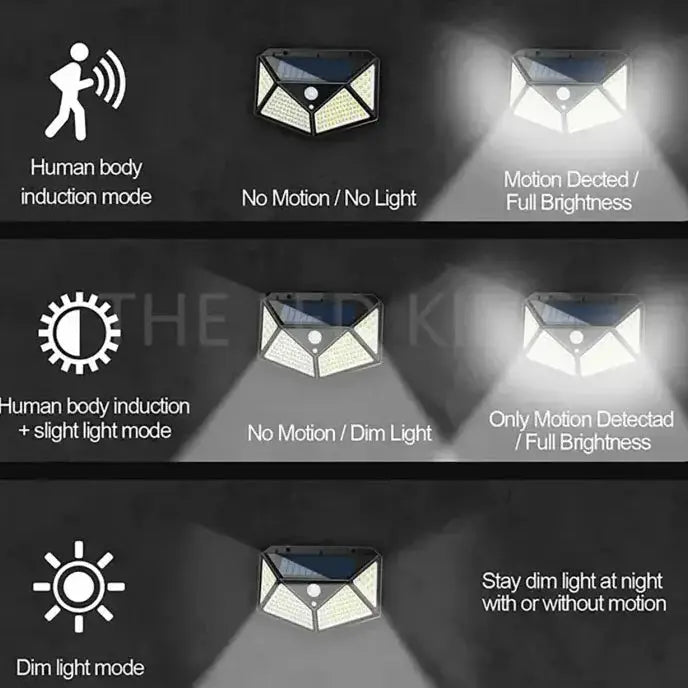 Solar LED Outdoor Waterproof Spotlight with Motion Sensor by Habicare