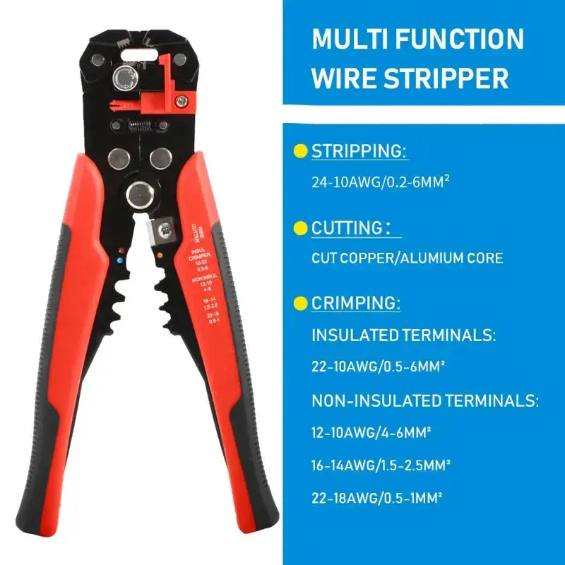 Multifunctional Wire Stripper & Crimper Pliers (different models available) by Habicare