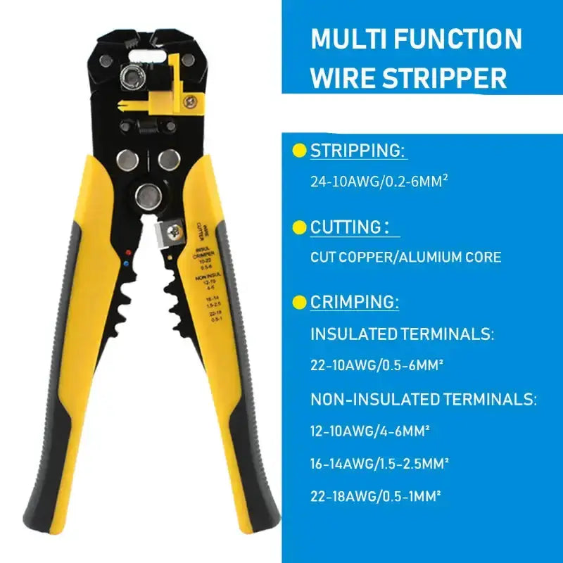 Multifunctional Wire Stripper & Crimper Pliers (different models available) by Habicare