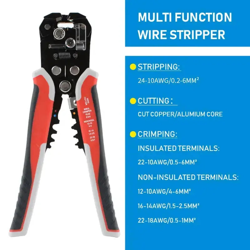 Multifunctional Wire Stripper & Crimper Pliers (different models available) by Habicare